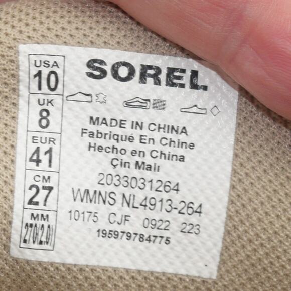 NEW Sorel Women's 10 Out N About Wedge Ankle Boots Shoes  Omega Taupe Tan - Picture 6 of 7